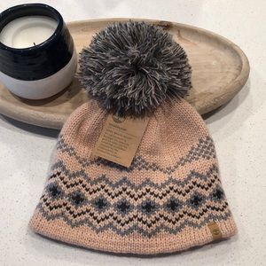 Timberland knit furry Pom Pom Hat